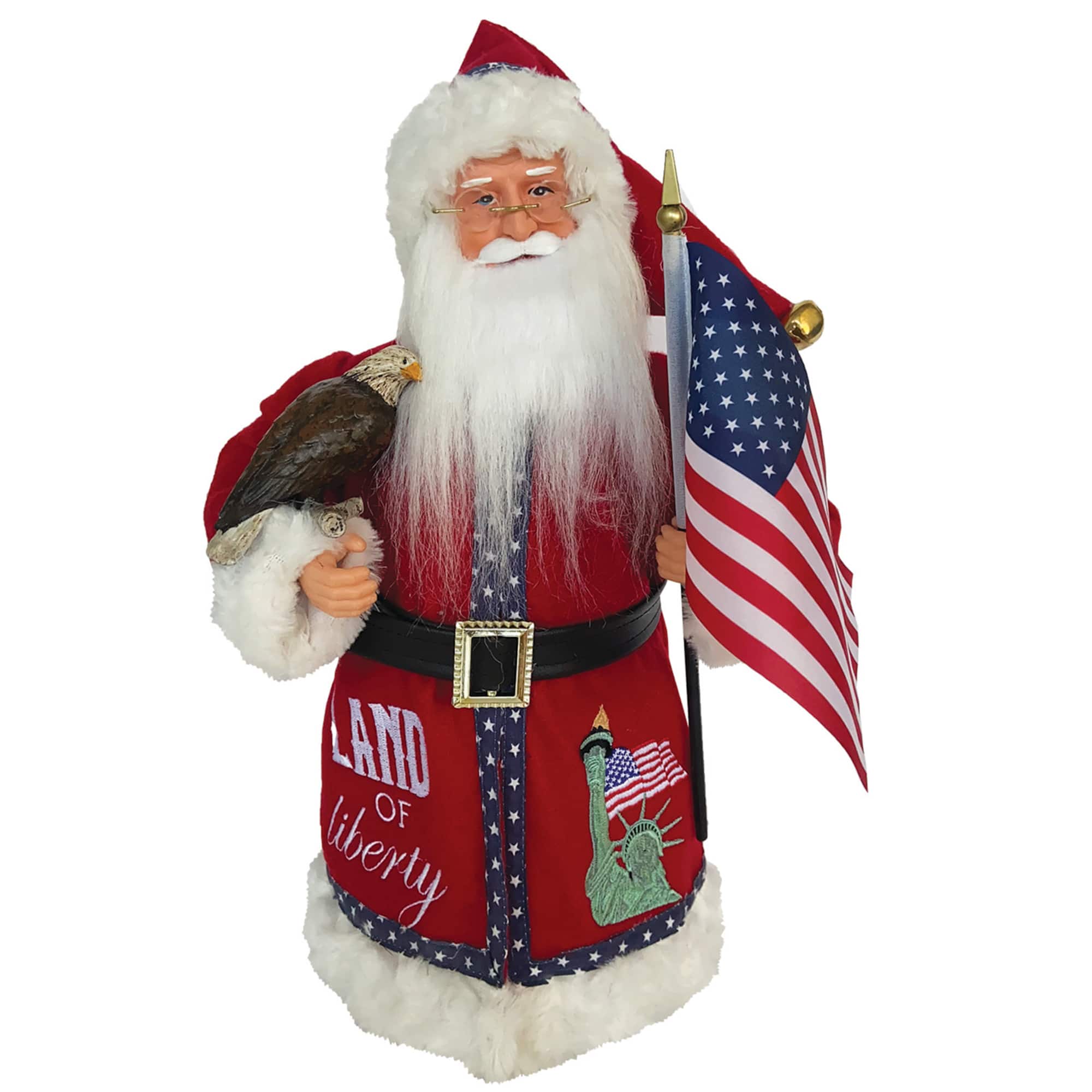 Santa's Workshop 15" Land of Liberty Santa